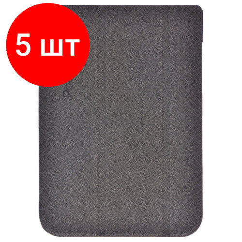 Комплект 5 штук, Чехол для PocketBook 740 (PBC-740-DGST-RU), серый чехол для электронной книги pocketbook для 740 light grey pbc 740 lgst ru