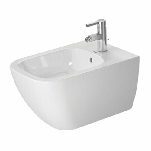 Биде подвесное Duravit Happy D.2 355*540*285 белый 2258150000 биде подвесное duravit 1930 series 026610 с горизонтальным выпуском белый