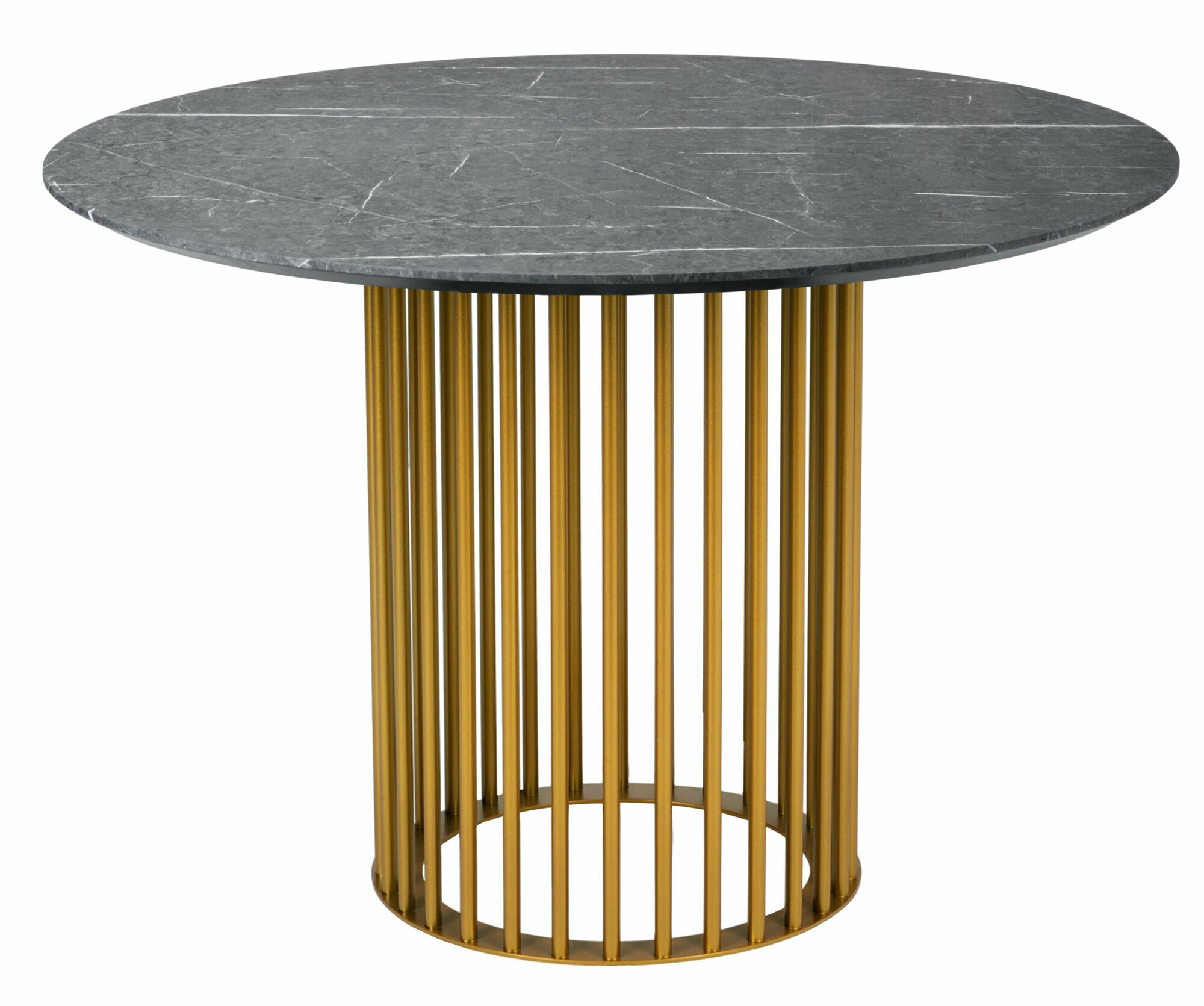 фото Стол обеденный Kitap New д.110 Мрамор Графит Золото