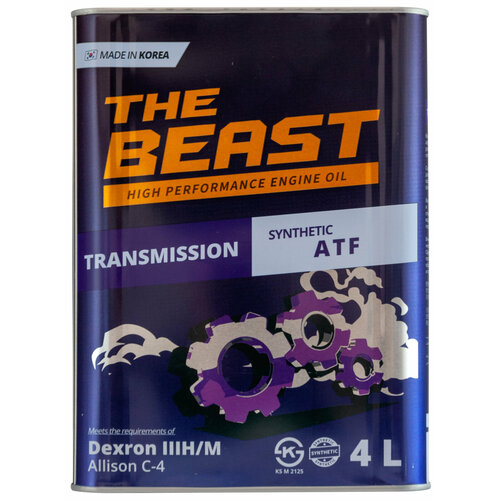 E0608L04U1 THE BEAST Синтетическое трансмиссионное масло ATF 3 (4л)