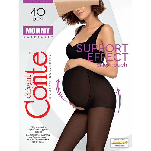 Колготки Conte elegant MOMMY, 40 den, размер 2/S, бежевый колготки sisi инчимэй 40 den с ластовицей завышенная талия полуматовые размер 2 бежевый