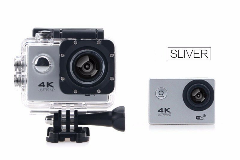 Экшн-камера 4K ULTRA HD Silver WiFi 16G SD-карта в комплекте