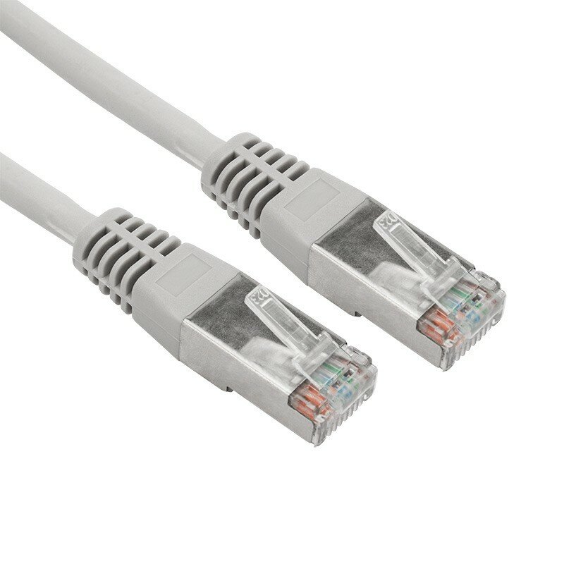 Патч-корд S/FTP Rexant cat 6A (10G), медь, LSZH (негорючий), 0,5 м, RJ45-RJ45, 28AWG, серый