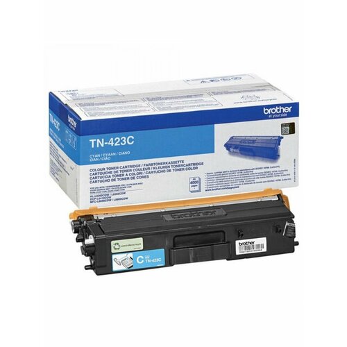 Картридж лазерный BROTHER TN423C HLL8260CDW DCPL8410CDW MFCL8690CDW, голубой, оригинальный картридж лазерный brother tn421bk hll8260cdw dcpl8410cdw mfcl8690cdw черный оригинальный