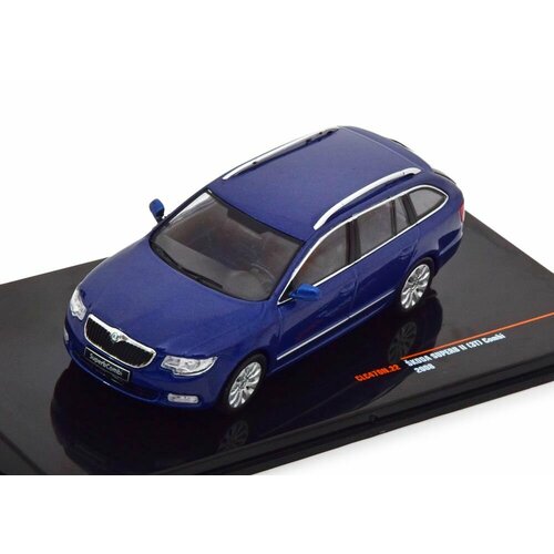 SKODA Superb Ii Sw Station Wagon (2008), blue, масштабная модель автомобиля коллекционная fit for skoda superb ii 2008 2015 accessories car bonnet hood gas shock strut lift support car styling bonnet support rod