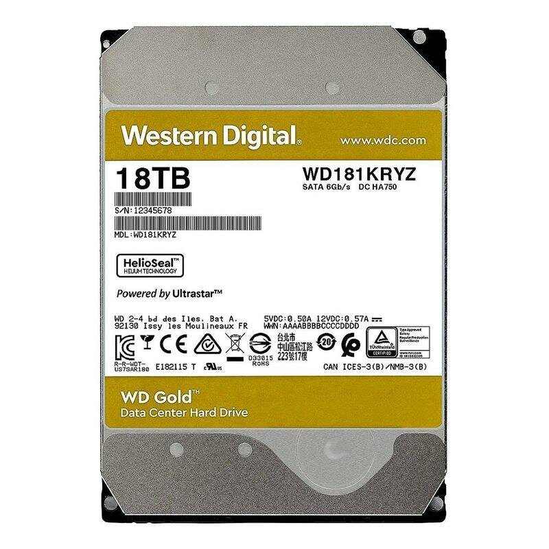 Жесткий диск WD Gold , 18ТБ, HDD, SATA III, 3.5" - фото №19