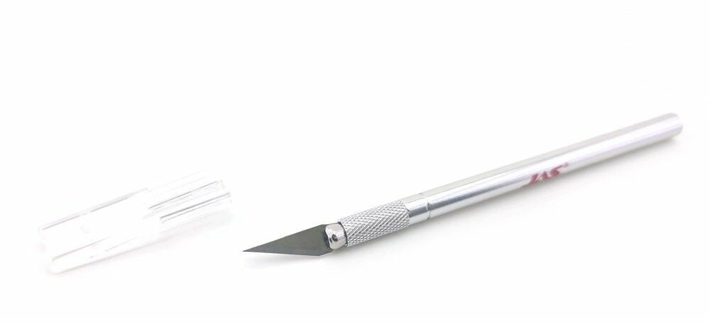 Нож с цанговым зажимом, алюминиевая ручка, JAS-4026