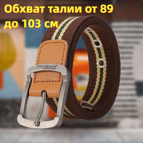 фото Ремень , размер 115, коричневый viman