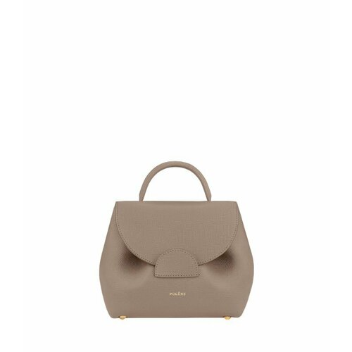 Сумка кросс-боди POLENE, фактура гладкая, серый