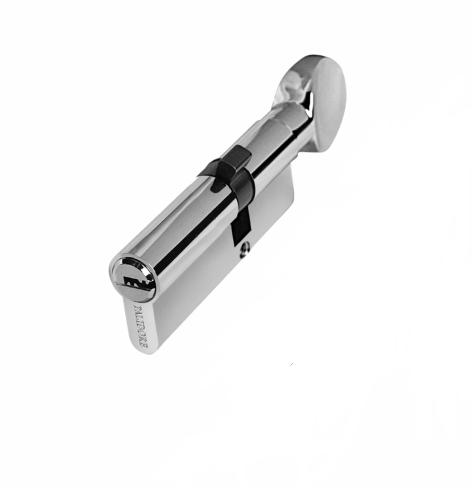 Цилиндр латунный 80 РС (35С/45 ключ/завертка хром ) PALIDORE