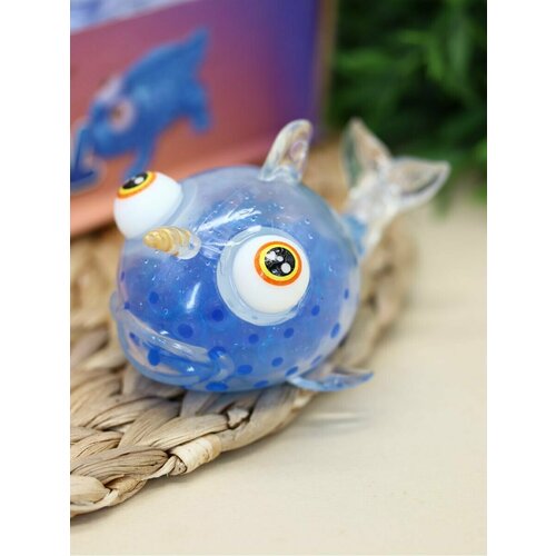 Сквиш Игрушка антистресс рыба Vent animal blue 11 х 6х 7см 343₽