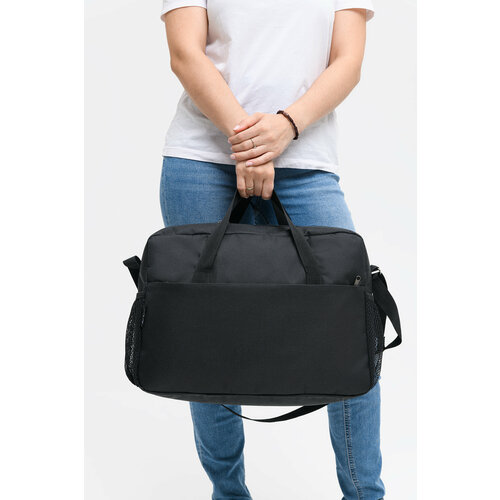 Сумка спортивная heavenly bags 21 л 16х31х42 см ручная кладь черный 800₽