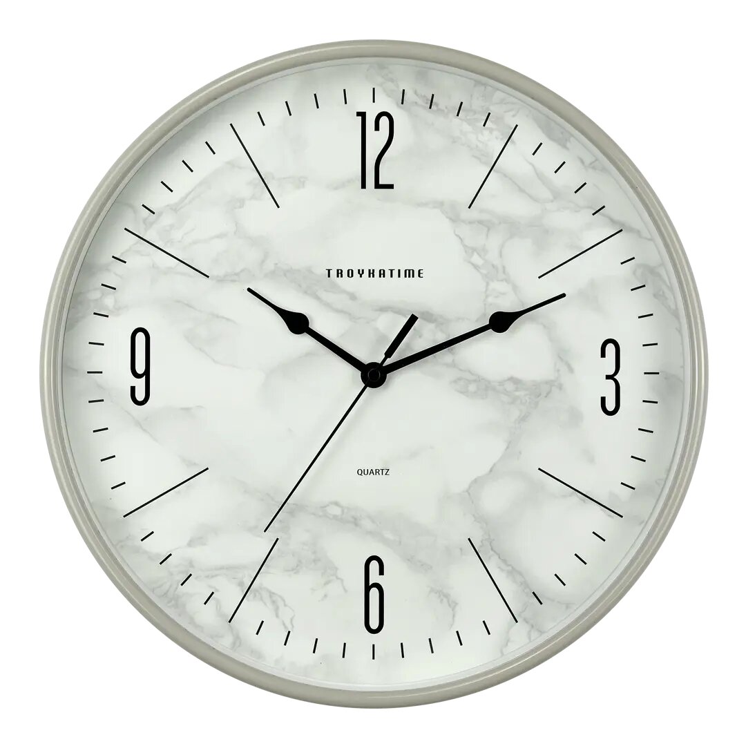 Часы настенные Troykatime «Мрамор» 30 см