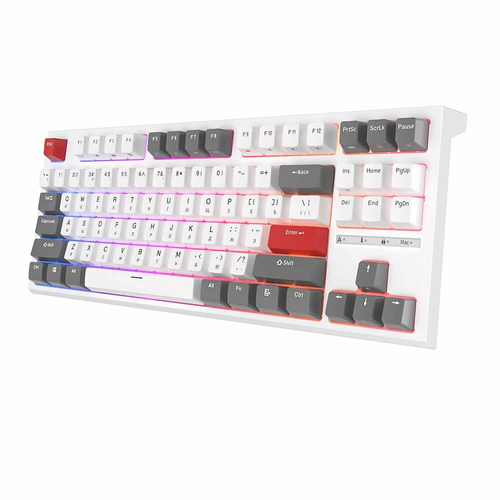 Беспроводная клавиатура Royal Kludge RKR87 RGB Белая 644200₽