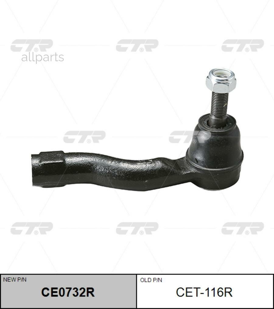 CTR CET-116R Наконечник рулевой тяги TOYOTA CALDINA/ISIS/SCION TC/WISH 01- LH RAV4/NOAH/VOXY 4WD 07-10 RH