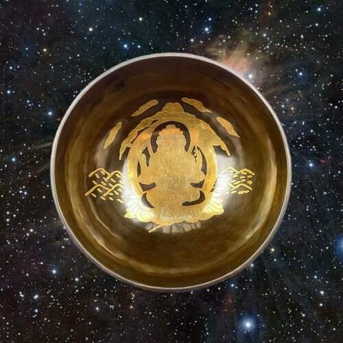 Кованая тибетская поющая чаша 23см, нота Ре 150гц из непала тибета буддийская чаша ручной работы набор поющая чаша подушка сумка для хранения медитации поющая чаша для медитаций feng shui