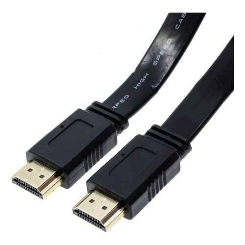 Кабель Perfeo H1302 HDMI-HDMI ver. 1.4 (плоский) 2 м, черный кабель perfeo u4502 1 м 1 шт черный