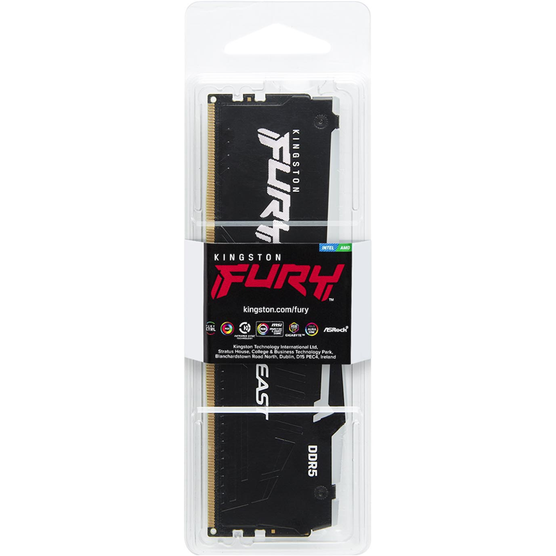 Оперативная память Kingston FURY Beast RGB DDR5 5600 МГц DIMM CL40 KF556C40BBA-8