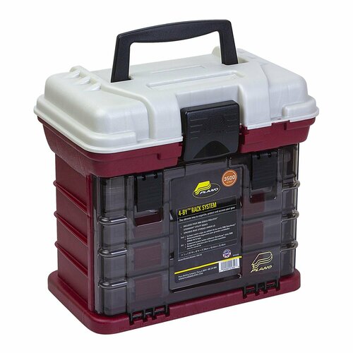 фото Ящик plano 135402 4by 3500 size>red/silver (25.1cm x 16.5cm x 25.4cm)