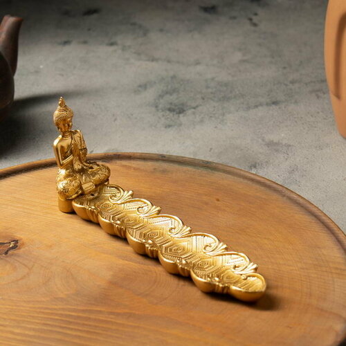 Подставка для благовоний Будда, золото