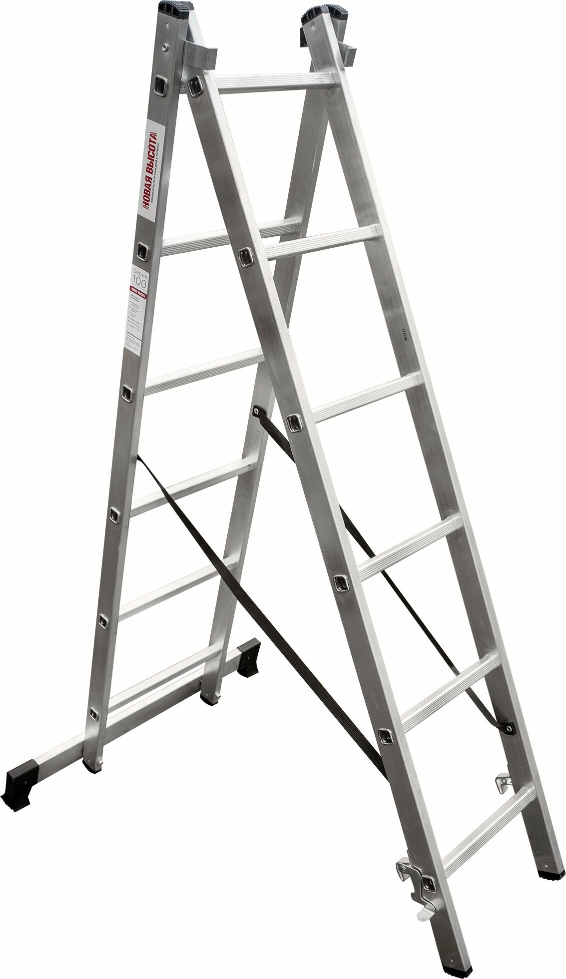Новая Высота Лестница алюминиевая двухсекционная NV1220 2x6 1220206