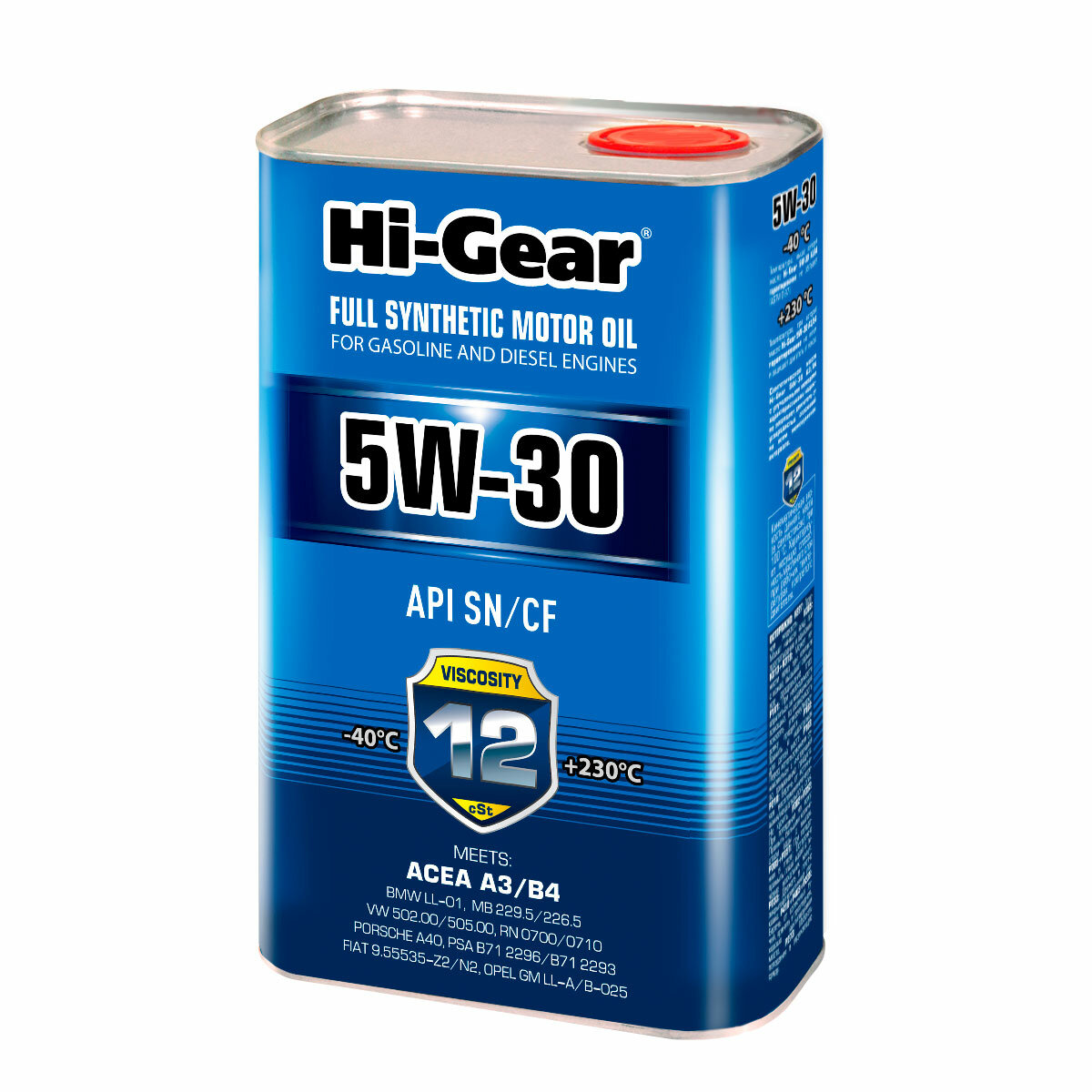 Моторное масло Hi-Gear 5W-30 SM/CF ACEA A3/B4, 1л HG0030