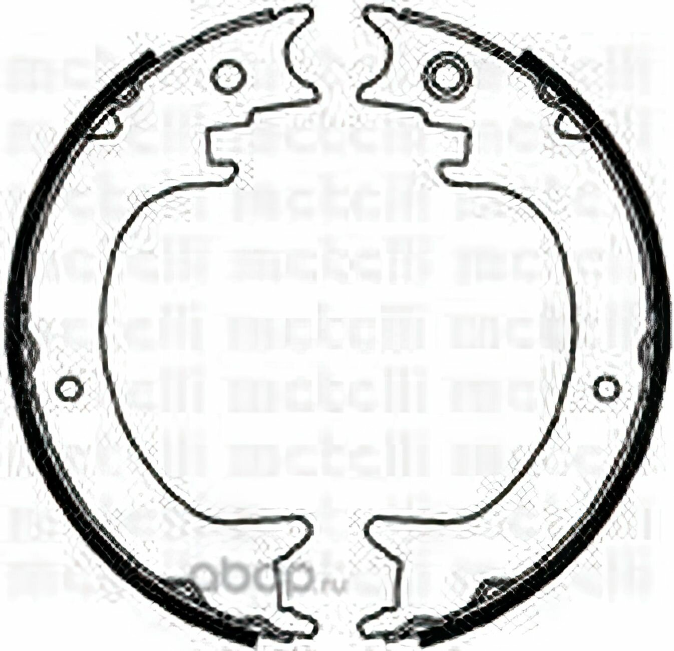 Тормозные колодки барабанные комплект METELLI 530389