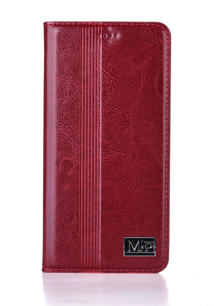 Чехол-книжка MyPads Premium для Samsung Galaxy M30s / Samsung Galaxy M21 SM-M215 (2020) из качественной натуральной мраморной кожи буйвола прошит.