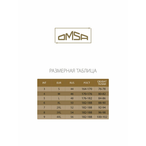 фото Трусы omsa, 2 шт., размер 46(m), черный
