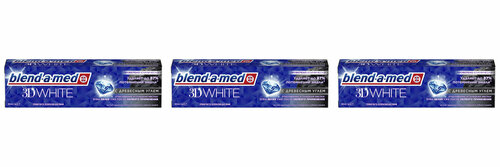 Blend-a-med Зубная паста 3D White Отбеливание и глубокая чистка с Древесным углем, 3 уп. x 100мл