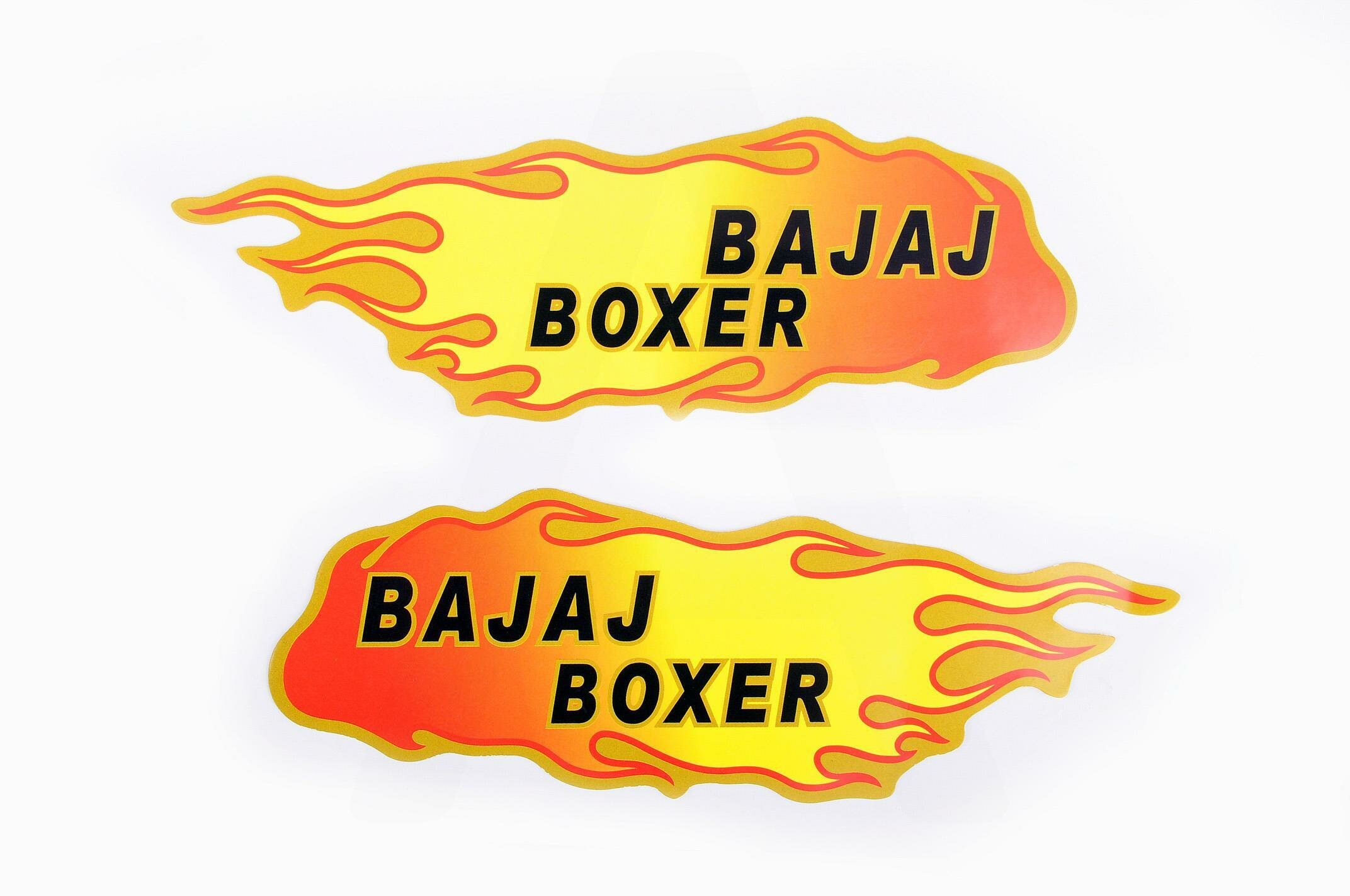 Наклейка декор пламя BAJAJ BOXER (19x5см) (#0332D)