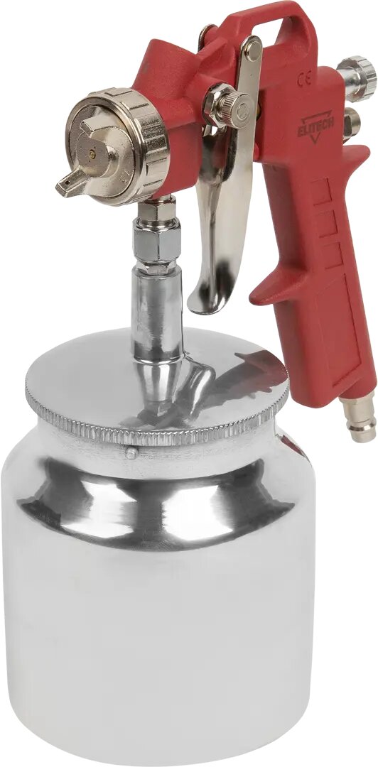фото Краскораспылитель пневматический Elitech HP нижний стальной бак 226 л/мин 0.75 л