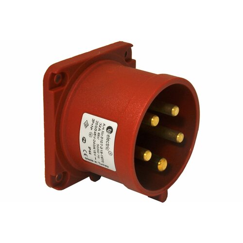 TP Electric Вилка кабельная панельная Зажимные контакты 32A, 400В, 3P+N+E, IP 44 3007-319-1670