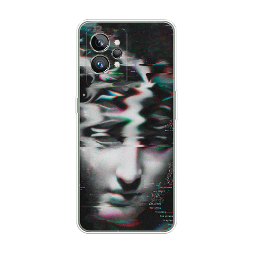 Силиконовый чехол на Realme GT 2 Pro / Реалми GT 2 Про Glitch Art силиконовый чехол на realme gt 2 pro реалми gt 2 про геометричный мрамор