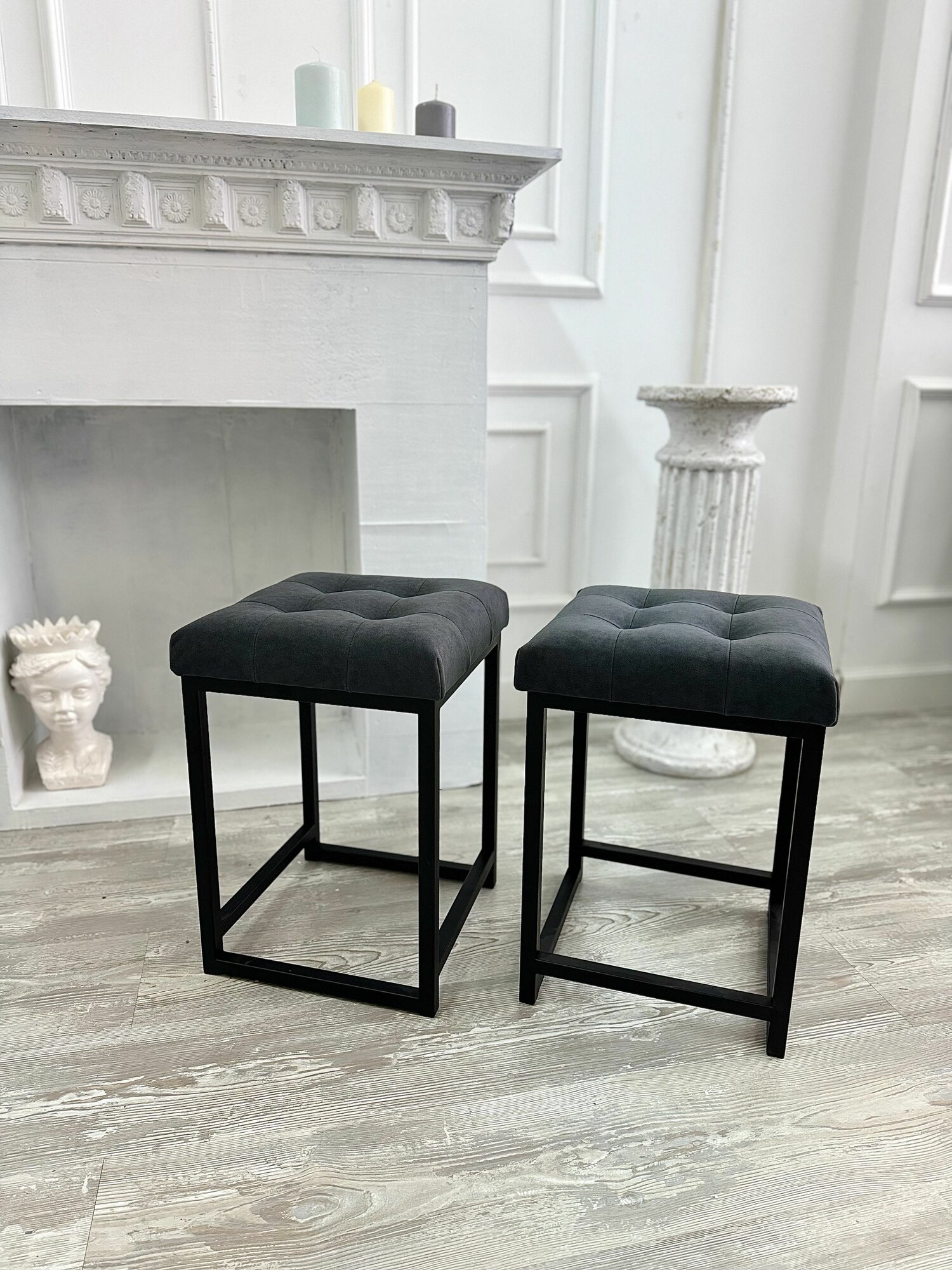 фото Табурет для кухни лофт 33*33*46см