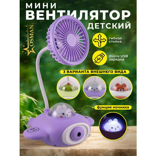 Детский мини вентилятор ночник от Shark-Shop 59000₽