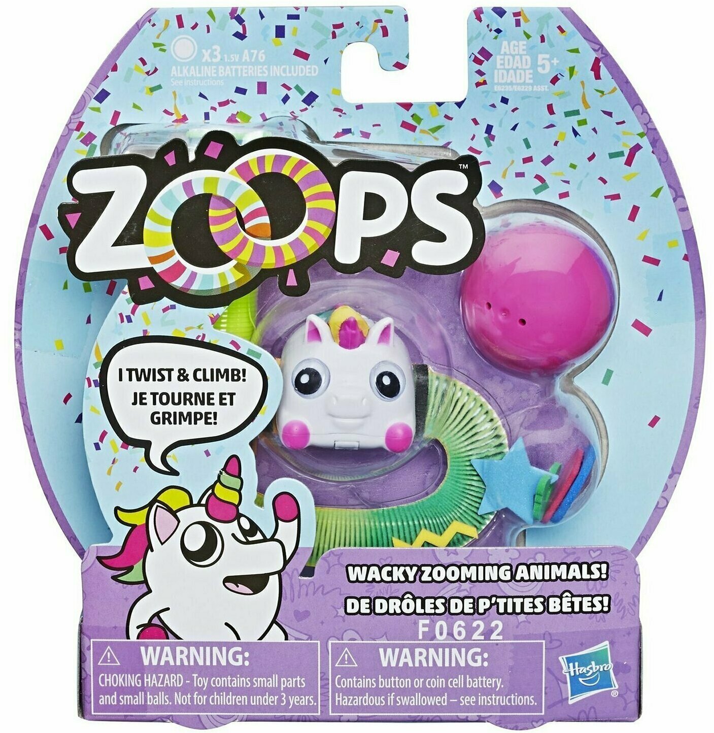 Игрушка Hasbro Zoops Радужный единорог E6235/E6229