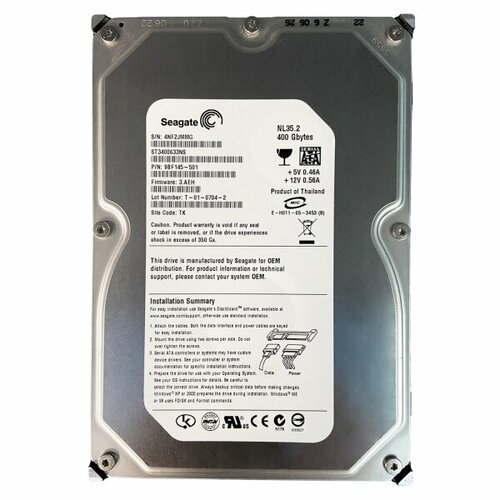 Жесткий диск Seagate 9BF145 400Gb SATA 35 HDD 5960₽