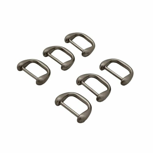 Ручкодержатель полукольцо 18 мм металл старое серебро 6 шт 340₽