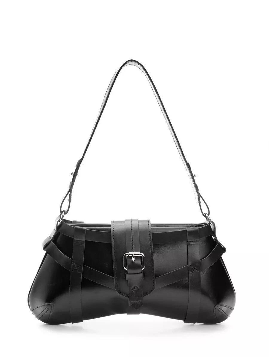 фото Сумка женская Makey LEATHER из натуральной кожи, черная