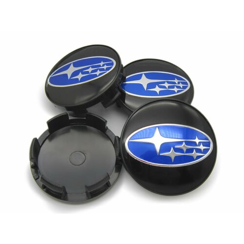 Колпачки заглушки на литые диски СКАД Subaru black 565112 мм комплект 4 шт 871₽