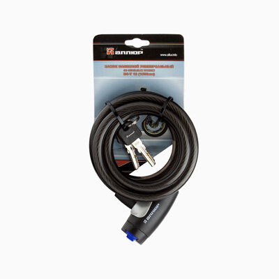 Замок велосипедный Аллюр ВС-Т 12 (1500 мм)