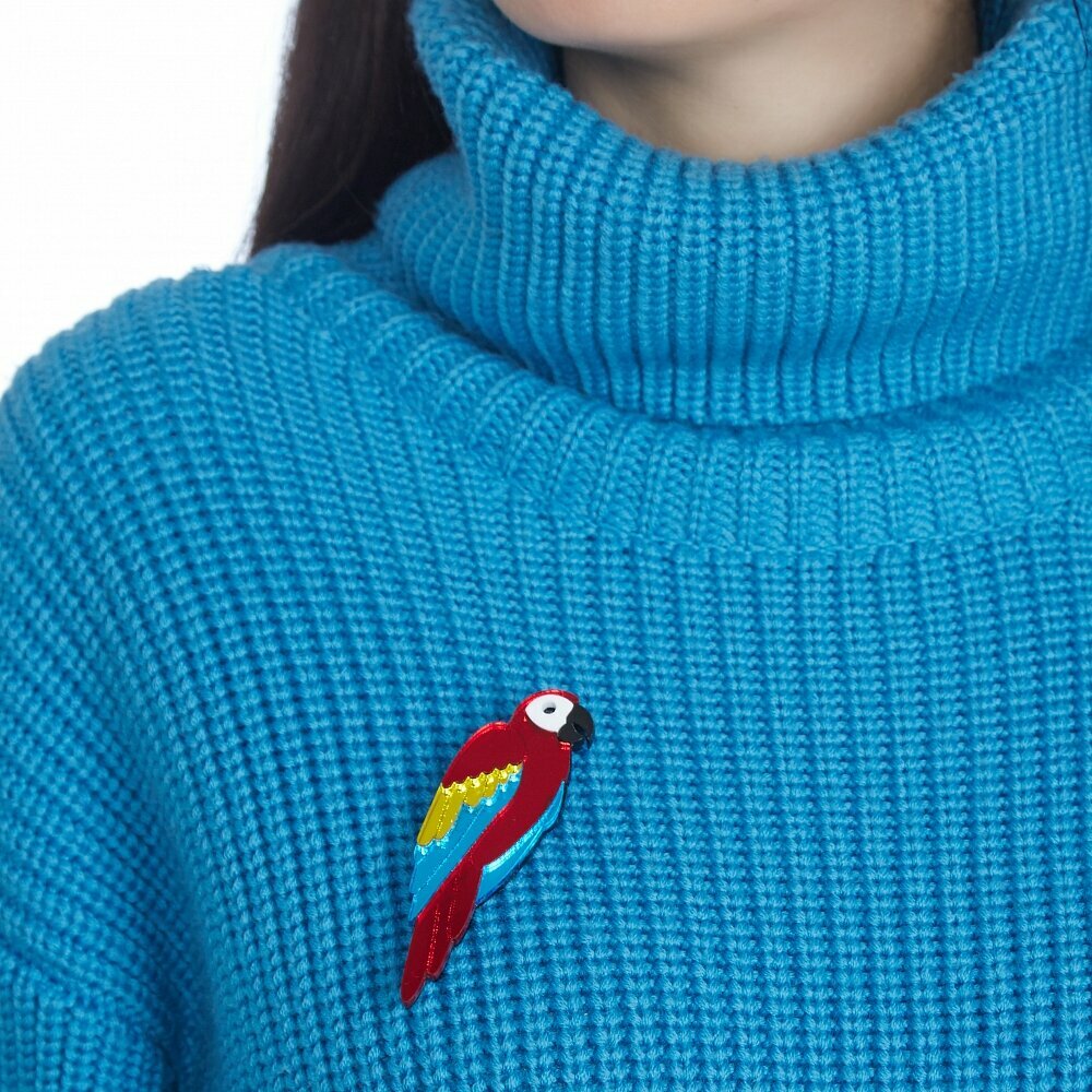 Брошь MONOLAMA, красный — фото 1