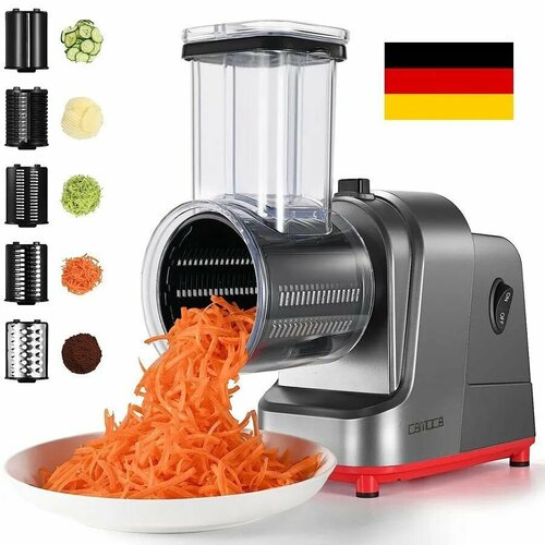 Электрическая овощерезка терка измельчитель электрические терка для сырамашина для салата для фруктовс 5 бесплатными насадками 8800₽