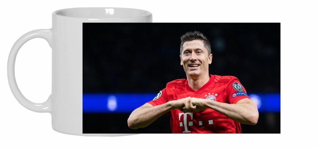 Кружка Роберт Левандовский, Robert Lewandowski №6, обычная