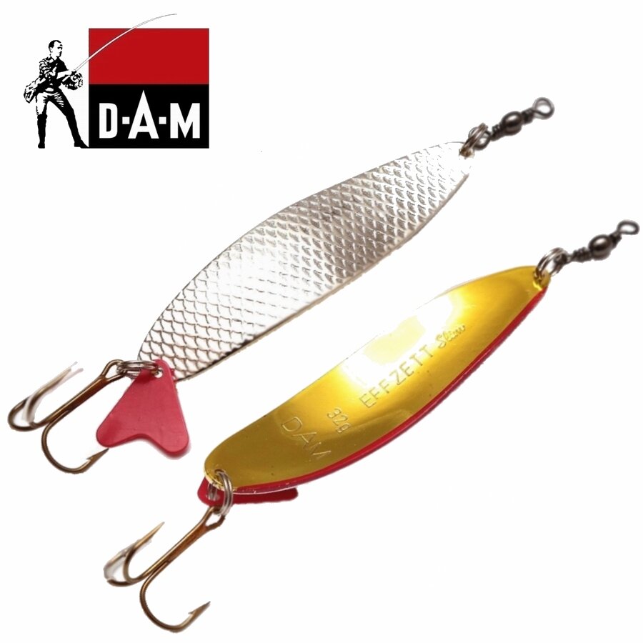 Блесна Колеблющаяся DAM Effzett Slim Standart 50мм/8гр, цвет Silver Gold