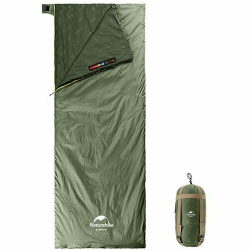 Мешок спальный Naturehike NH21MSD09 мини LW180 зеленый