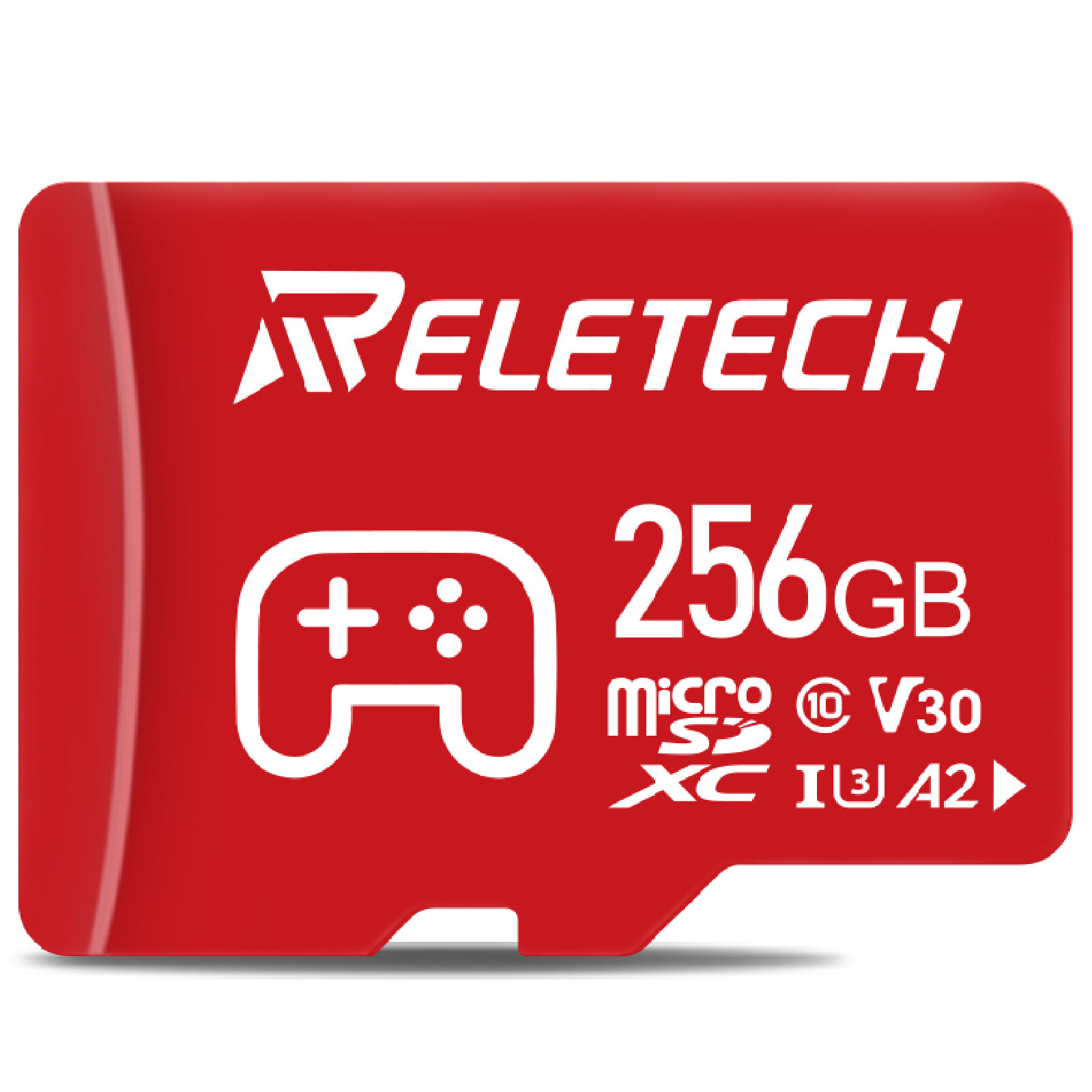 Карта памяти Reletech micro SD A2 256ГБ Для nintendo switch steam deck, красный