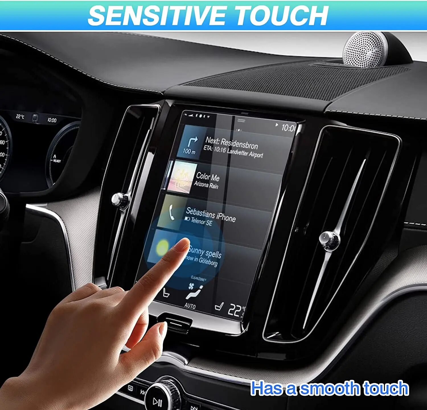 Защитная пленка для экрана 2016-2021 2022 Volvo V90 XC90 S90 XC60 V60 S60 XC40, закаленное стекло, навигационная защитная пленка для сенсорного экрана