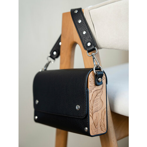 Сумка кросс-боди Sunny Love, фактура зернистая, черный